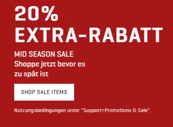 Puma: 20 Prozent Rabatt auf bereits reduzierte Sale-Artikel