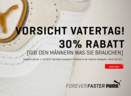 Puma: 30 Prozent Vatertags-Rabatt für wenige Tage