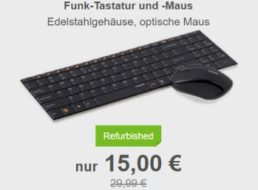 Allyouneed: Rapoo 9060 Schnurlos-Tastatur als B-Ware für 15 Euro frei Haus