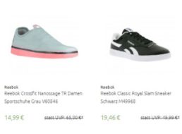 Rebook: Sneaker ab 14,99 Euro frei Haus via Outlet46