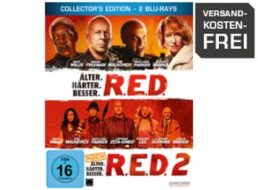 Saturn: Steelbox-Edition "R.E.D." Teil eins und zwei auf Blu-ray für 9,99 Euro