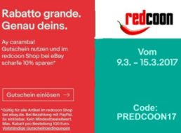 Redcoon: Rabatt von zehn Prozent auf alle Artikel via Ebay