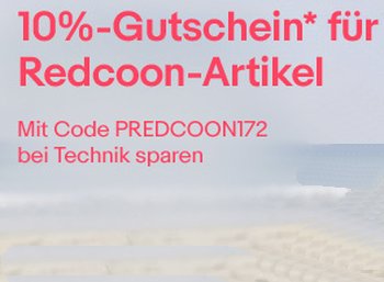 Ebay: Redcoon-Rabatt von 10 Prozent bis Mittwoch abend