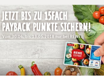 Rewe: 7,5 Prozent Rabatt via Payback für zwei Wochen