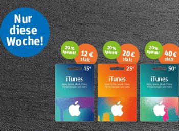 Rewe: 20 Prozent iTunes-Rabatt bis kommenden Samstag