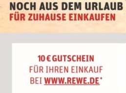 Rewe: 10 Euro Rabatt für Neu- und Bestandskunden beim Lieferservice