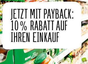 Rewe: Zehn Prozent Rabatt via Payback-Karte bis zum 4. Juni