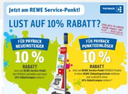 Rewe: Zehn Prozent Rabatt beim Zahlen mit der Payback-Karte