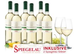 Ebrosia: 6 x weißer Rioja plus zwei Spiegelau-Gläser für 29,90 Euro frei Haus