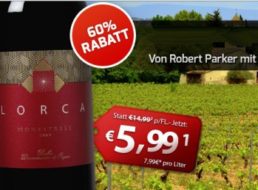 90 Parker-Punkte: Bodegas del Rosario im Sechserpack für 25,89 Euro frei Haus