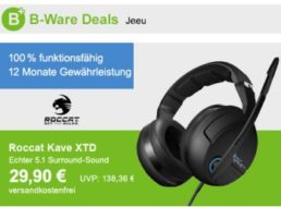 Allyouneed: Roccat Kave XTD 5.1 Surround-Kopfhörer als B-Ware für 29,90 Euro