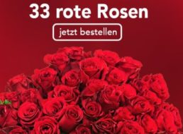 Blume Ideal: 33 rote Rosen für 20,98 Euro inklusive Lieferung