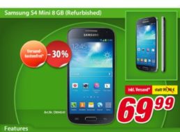 Völkner: Samsung Galaxy S4 Mini als B-Ware für 69,99 Euro frei Haus