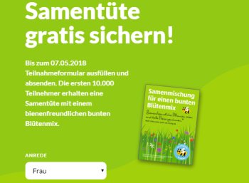 Gratis: Samentüten von Aldi zum Nulltarif frei Haus