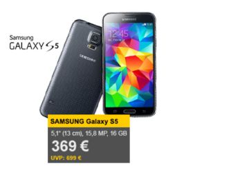 Samsung Galaxy S5 für 369 Euro frei Haus