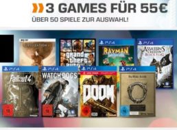 Saturn: 3 Games 55 Euro bis Montag morgen