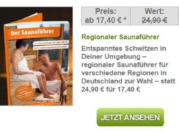 Dailydeal: Saunaführer mit zahlreichen Gutscheinen für 17,90 Euro