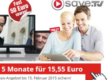 Save.TV für fünf Monate zum Schnäppchenpreis