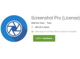 Gratis: App "Screenshot Pro" für 0 statt 2,99 Euro