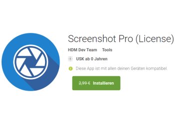 Gratis: App "Screenshot Pro" für 0 statt 2,99 Euro