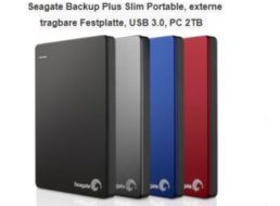 Ebay: Seagate Backup Plus Slim Portable mit zwei TByte für 59,99 Euro