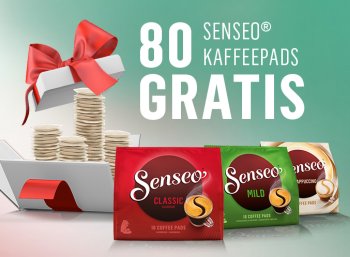 Gratis: 80 Senseo-Pads im Wert von bis zu 26,90 Euro via Cashback