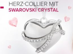 Silvity: Herz-Collier mit Swarowski-Crystal für 4,95 Euro frei Haus