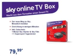 Aldi-Süd: Sky Online TV Box mit drei Sky-Paketen für 79,99 Euro