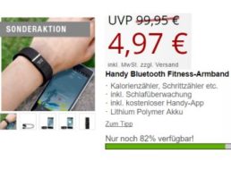 Druckerzubehoer.de: Bluetooth-Fitness-Armband für 4,97 Euro