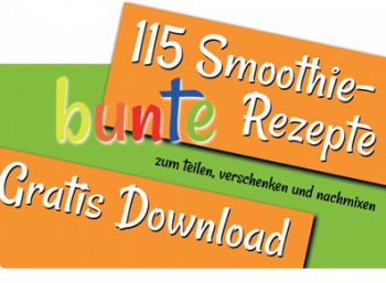 115 Smoothie-Rezepte in einem PDF zum Download