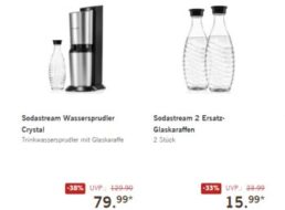 Lidl: Sodastream Crystal für 79,99 Euro, Ersatzflaschen für 15,99 Euro