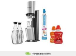 Allyouneed: Sodastream Sparpack mit drei Flaschen und 2 x Sirup für 98 Euro