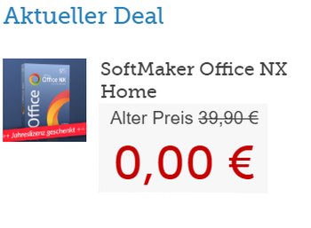 Gratis: "Softmaker Office NX Home" im Wert von 39,90 Euro via Heise gratis