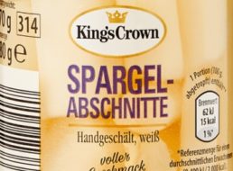 Rückruf: Glassplitter in Spargel von Aldi-Nord gefunden