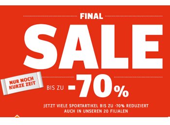 Sportscheck: Gratis-Versand und Sale mit bis zu 70 Prozent Rabatt