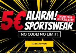 Sportspar: Fünf-Euro-Aktion mit Caps, Shirts und mehr