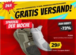 Sportspar: Gratis-Versand ohne Mindestbestellwert für wenige Stunden