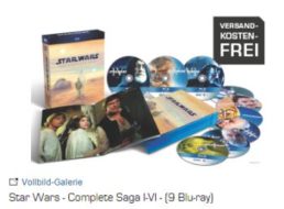 Saturn: "Star Wars – Complete Saga I – VI" auf Blu-ray für 59,99 Euro frei Haus