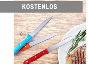 Druckerzubehoer.de: Sechs Steakmesser, Tasse & Taschenmesser für 0 Euro