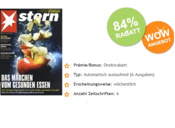 Stern: Sechs Ausgaben für 3,95 Euro, Abo endet automatisch