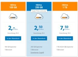 Strato: 250 GByte Cloudspeicher für 2,50 Euro im Monat