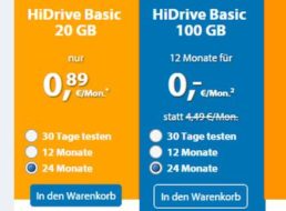 Strato: HiDrive Cloud-Speicher mit 100 GByte für monatlich 2,66 Euro