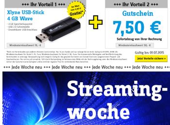 Streaming-Woche mit USB-Stick und Extra-Rabatt