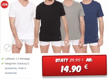 Lee Cooper: Sechserpack Shirts für 15,89 Euro frei Haus beim Dealclub