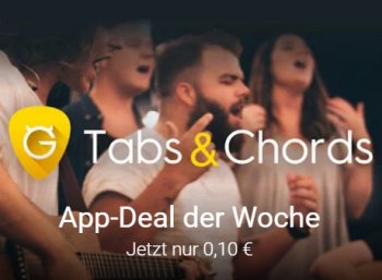 App-Deal: "Ultimate Guitar Tabs & Chords" für 10 Cent statt 3 Euro