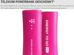 Gratis: Powerbank für Telekom-Kunden zum Nulltarif