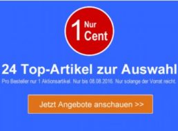 Terrashop: 24 Artikel für je einen Cent plus Versand