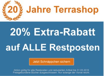 Terrashop: 20 Prozent Rabatt auf über 20.000 Titel bis Dienstag