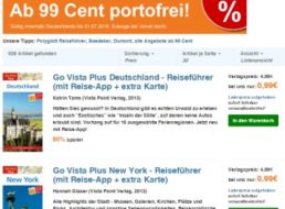 Terrashop: Knapp 1000 Reiseführer ab 99 Cent frei Haus