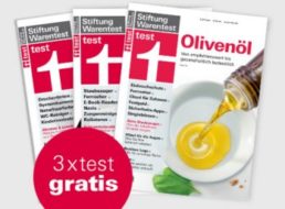 Gratis: Zeitschrift "test" dreimal zum Nulltarif frei Haus